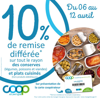 Offre coopérateurs avril 2026 - conserves