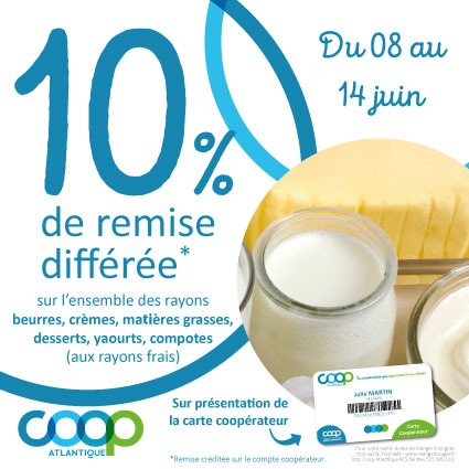 Offre coopérateurs juin 2026 - Beurre