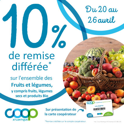 Offres coopérateurs avril 2026 - fruits et légumes