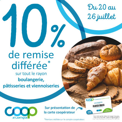 Offres coopérateurs juillet 2026 - Boulangerie